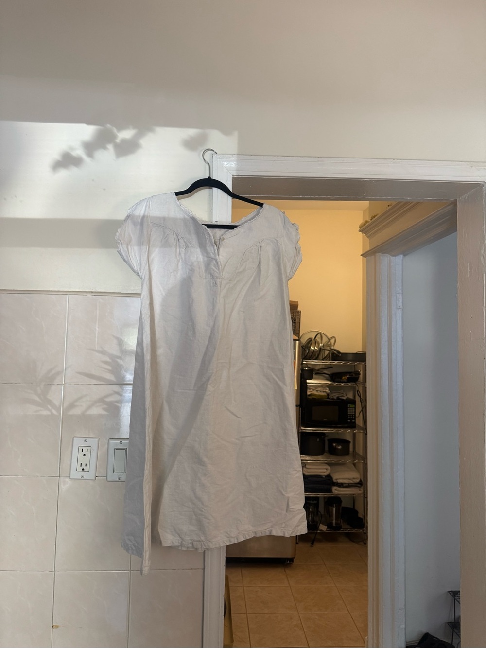 Women's White Short Sleeve Casual Dress